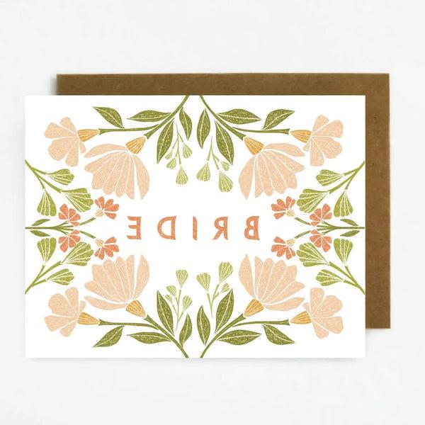 Floral Bride Note Card